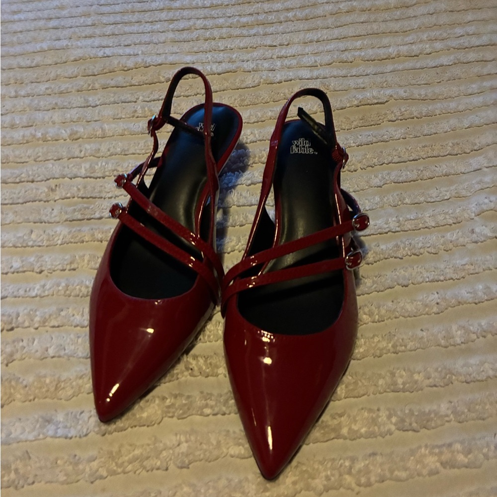 Red Patent Leather Heels